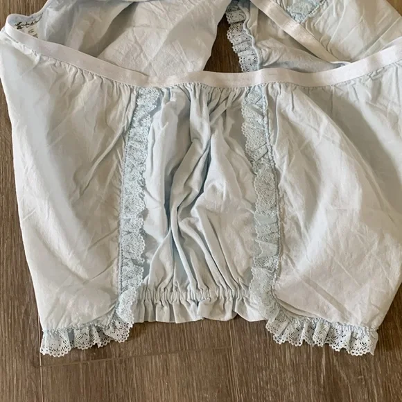 NWOT FREE PEOPLE Forget Me Not Shorties Bloomer Shorts Blue - Picture 7 of 7